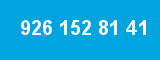 926 152 81 41 926 152 81 41
